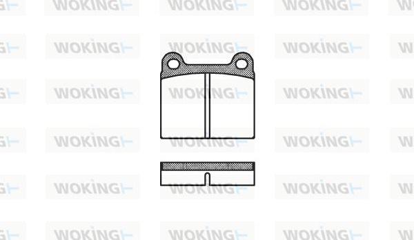 Woking P1063.00 - Set placute frana,frana disc aaoparts.ro