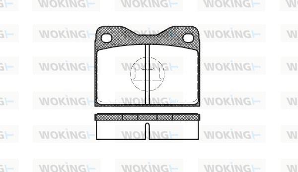 Woking P1083.30 - Set placute frana,frana disc aaoparts.ro