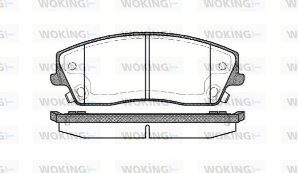 Woking P10263.08 - Set placute frana,frana disc aaoparts.ro
