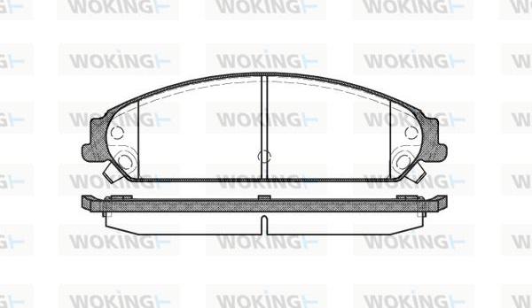 Woking P10283.08 - Set placute frana,frana disc aaoparts.ro