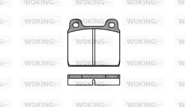Woking P1023.00 - Set placute frana,frana disc aaoparts.ro