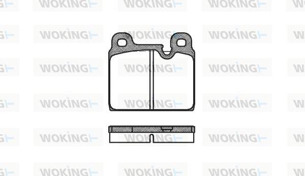 Woking P1023.30 - Set placute frana,frana disc aaoparts.ro