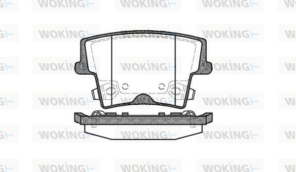 Woking P10273.08 - Set placute frana,frana disc aaoparts.ro