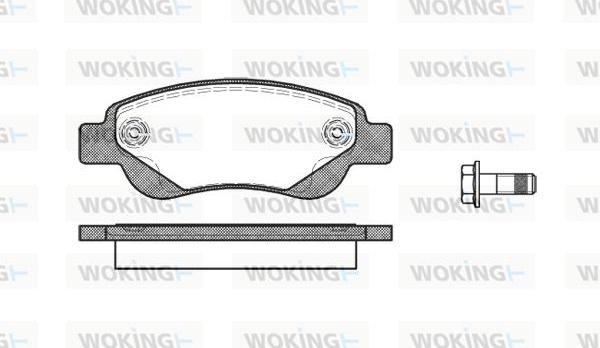 Woking P10773.00 - Set placute frana,frana disc aaoparts.ro