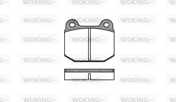 Woking P1143.00 - Set placute frana,frana disc aaoparts.ro