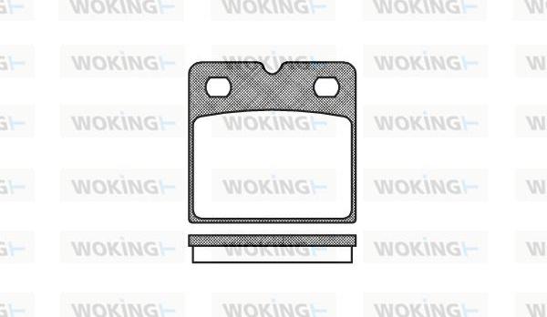 Woking P11673.00 - Set placute frana,frana disc aaoparts.ro