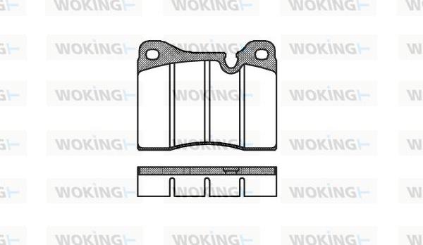 Woking P1113.20 - Set placute frana,frana disc aaoparts.ro