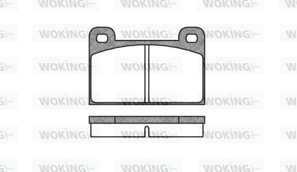 Woking P1183.00 - Set placute frana,frana disc aaoparts.ro
