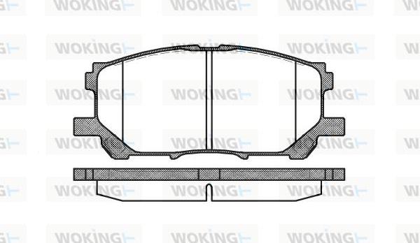 Woking P11393.00 - Set placute frana,frana disc aaoparts.ro