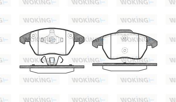 Woking P11303.10 - Set placute frana,frana disc aaoparts.ro