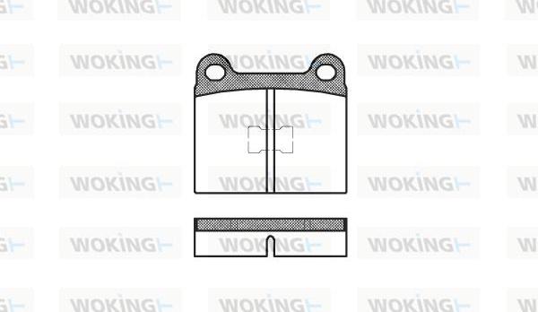 Woking P1173.00 - Set placute frana,frana disc aaoparts.ro