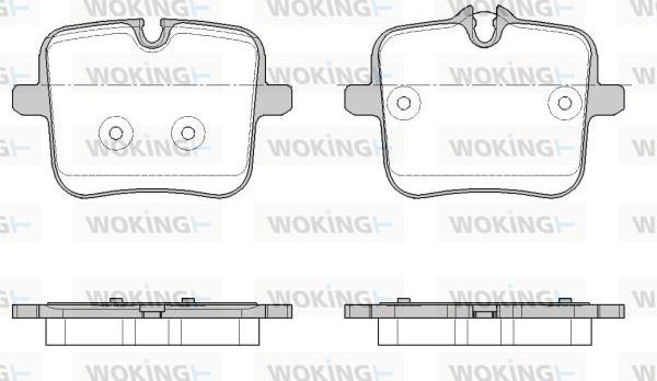 Woking P18543.00 - Set placute frana,frana disc aaoparts.ro