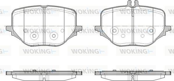 Woking P18503.00 - Set placute frana,frana disc aaoparts.ro
