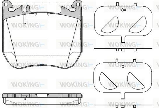 Woking P18513.00 - Set placute frana,frana disc aaoparts.ro