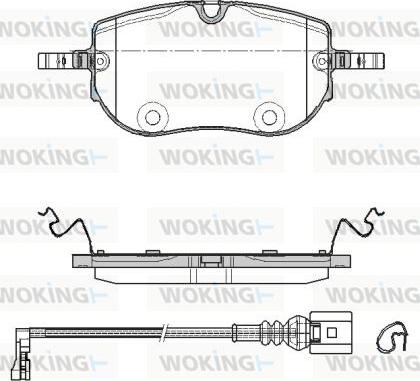 Woking P18643.01 - Set placute frana,frana disc aaoparts.ro