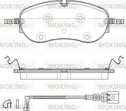 Woking P18623.01 - Set placute frana,frana disc aaoparts.ro