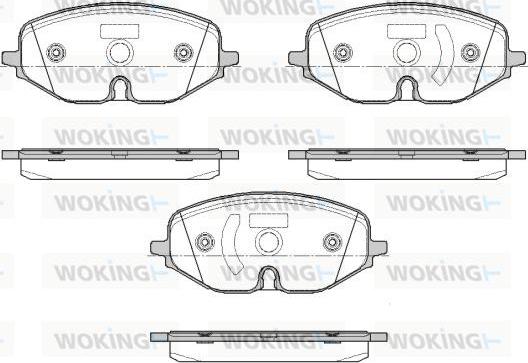 Woking P18063.01 - Set placute frana,frana disc aaoparts.ro