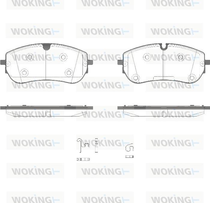 Woking P18893.00 - Set placute frana,frana disc aaoparts.ro