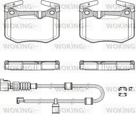Woking P18793.02 - Set placute frana,frana disc aaoparts.ro