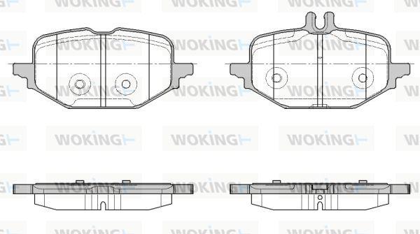 Woking P18723.00 - Set placute frana,frana disc aaoparts.ro