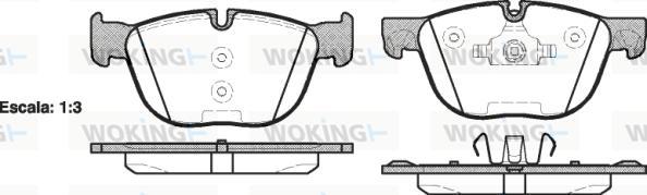 Woking P13973.00 - Set placute frana,frana disc aaoparts.ro