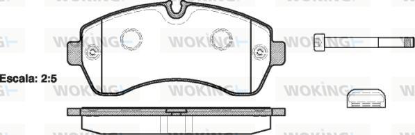 Woking P13433.00 - Set placute frana,frana disc aaoparts.ro