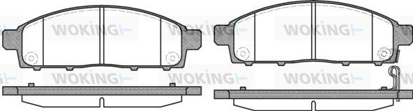 Woking P13423.01 - Set placute frana,frana disc aaoparts.ro