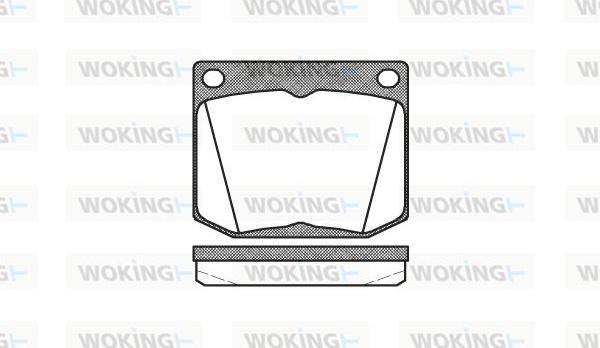 Woking P1383.30 - Set placute frana,frana disc aaoparts.ro