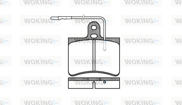 Woking P1333.14 - Set placute frana,frana disc aaoparts.ro