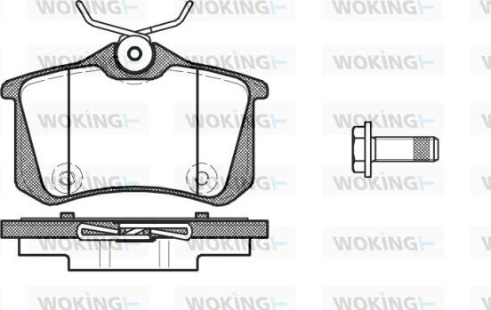 Woking P12913.10 - Set placute frana,frana disc aaoparts.ro