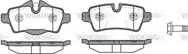 Woking P12443.00 - Set placute frana,frana disc aaoparts.ro