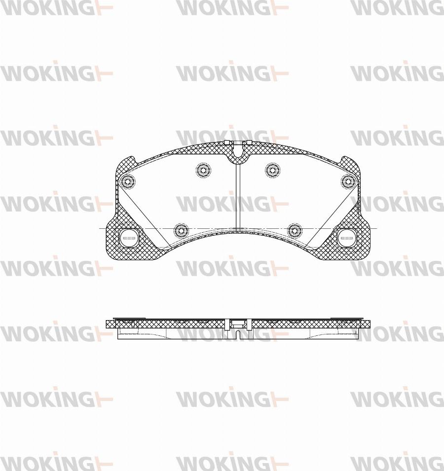 Woking P12453.45 - Set placute frana,frana disc aaoparts.ro