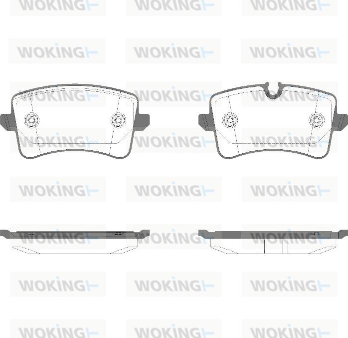 Woking P12433.14 - Set placute frana,frana disc aaoparts.ro