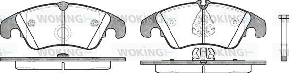 Woking P12043.10 - Set placute frana,frana disc aaoparts.ro
