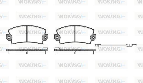 Woking P1213.96 - Set placute frana,frana disc aaoparts.ro