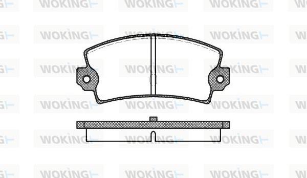 Woking P1213.40 - Set placute frana,frana disc aaoparts.ro