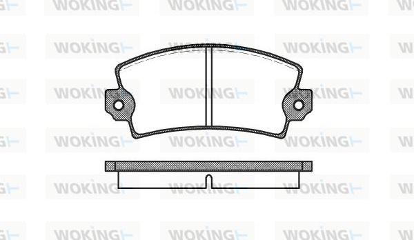 Woking P1213.00 - Set placute frana,frana disc aaoparts.ro