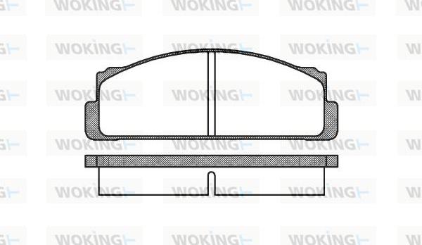Woking P1223.00 - Set placute frana,frana disc aaoparts.ro