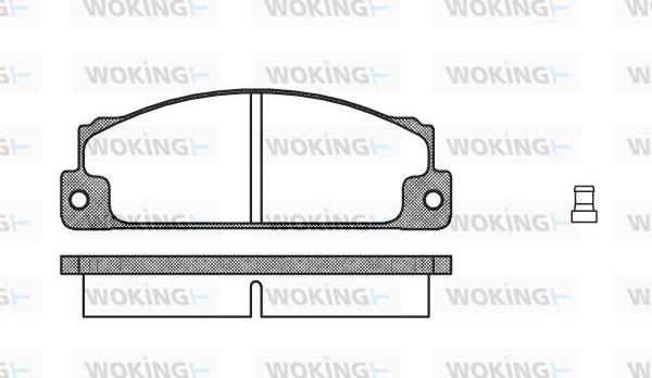 Woking P1223.02 - Set placute frana,frana disc aaoparts.ro