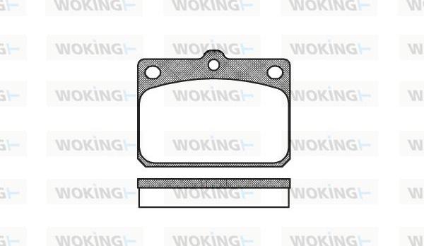 Woking P1793.00 - Set placute frana,frana disc aaoparts.ro