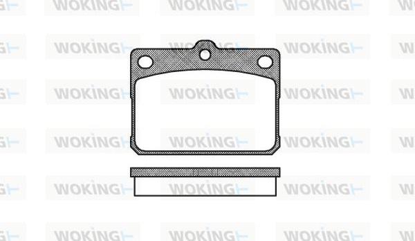 Woking P1793.20 - Set placute frana,frana disc aaoparts.ro