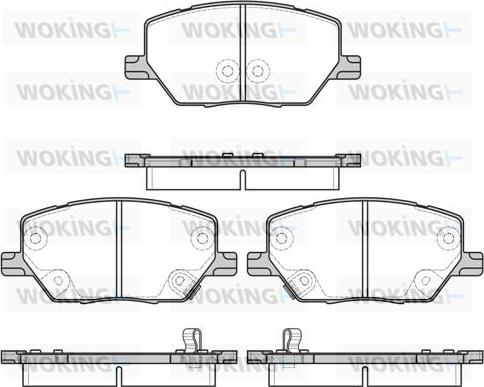 Woking P17403.02 - Set placute frana,frana disc aaoparts.ro