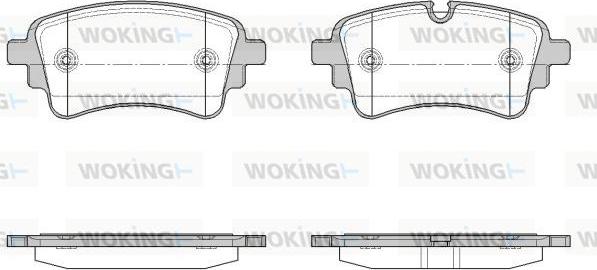 Woking P17693.10 - Set placute frana,frana disc aaoparts.ro