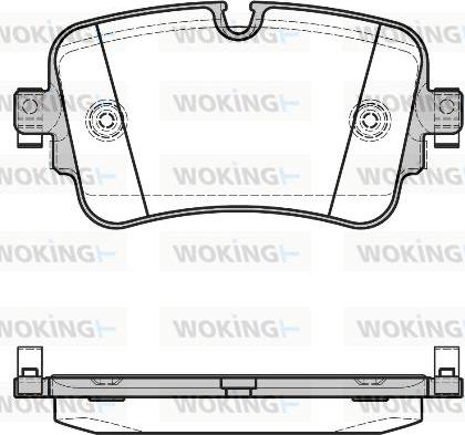 Woking P17683.08 - Set placute frana,frana disc aaoparts.ro