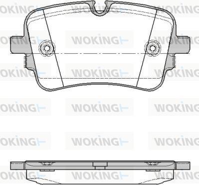 Woking P17683.10 - Set placute frana,frana disc aaoparts.ro