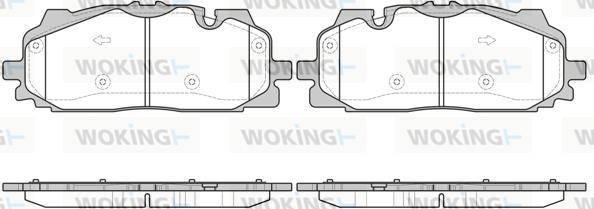 Woking P17673.00 - Set placute frana,frana disc aaoparts.ro