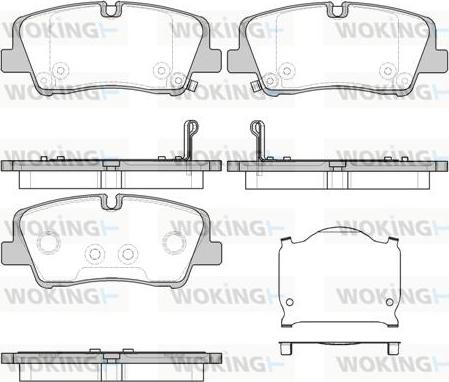 Woking P17873.00 - Set placute frana,frana disc aaoparts.ro