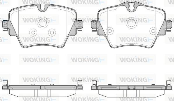 Woking P17253.08 - Set placute frana,frana disc aaoparts.ro