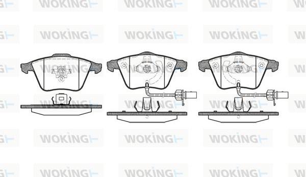 Woking P8643.12 - Set placute frana,frana disc aaoparts.ro