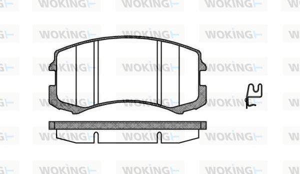 Woking P8653.01 - Set placute frana,frana disc aaoparts.ro